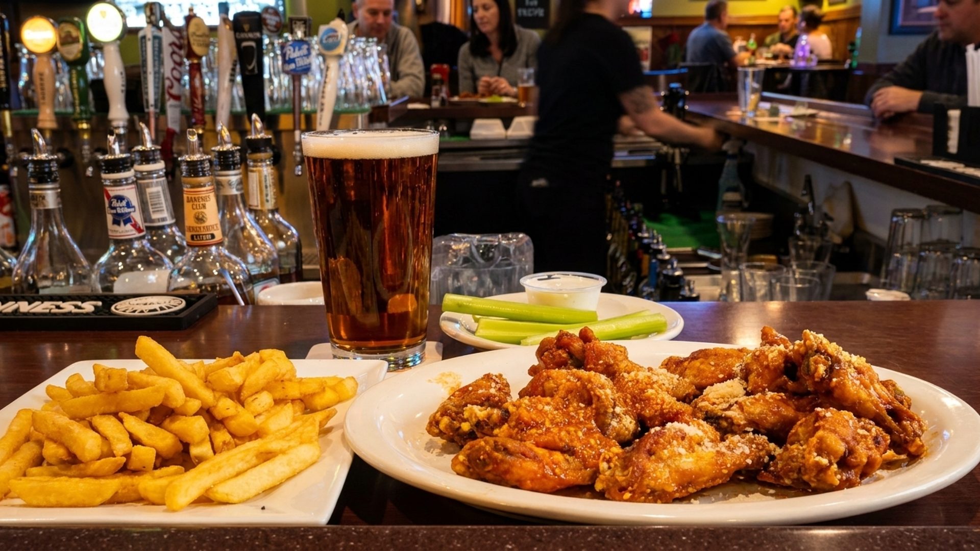 Wings and a beer — hard to beat