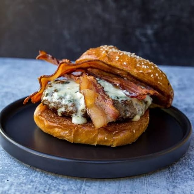 Bacon Bleu Burger.